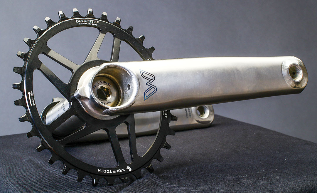 titanium bike cranks